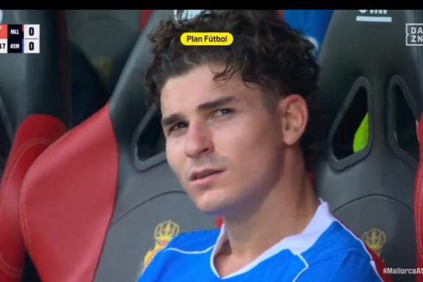 La calentura de Julián Álvarez con Simeone: se quejó cuando lo sacaron y las cámaras captaron lo que dijo