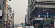 La ciudad de Ourense se vuelve a llenar de humo y olor a quemado a causa de los incendios