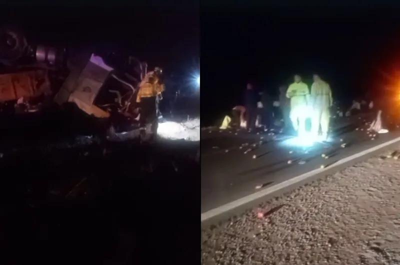 Trágico accidente en Ruta 34: volcó un semirremolque y murió el conductor