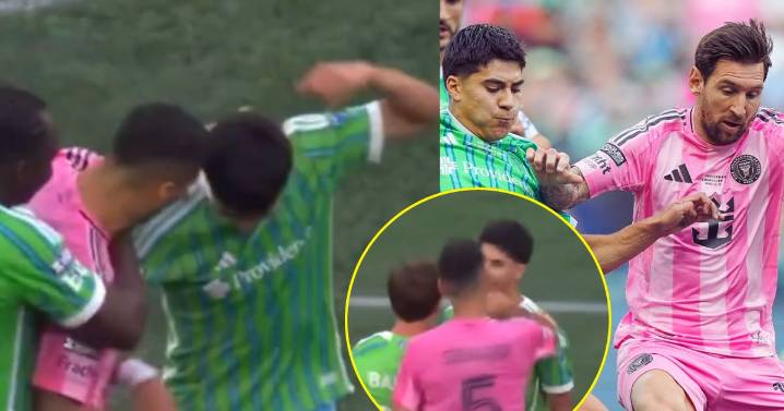 VIDEO: Luis Suárez y Sergio Busquets agreden al mexicano Obed Vargas; le dan un puñetazo