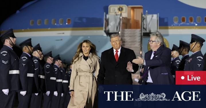 As it happened: Trump meets King Charles at Windsor Castle and will lay wreath at Queen’s tomb