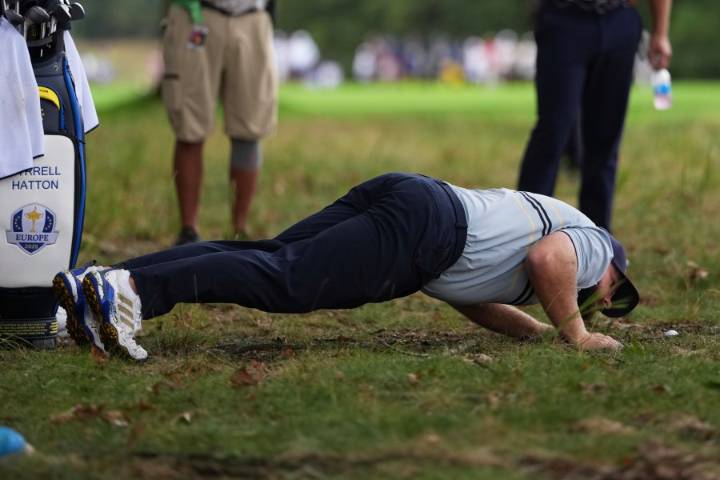 Rahm and Hatton take down US power pair as Ryder Cup's main event turns into a big win for Europe