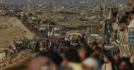 Gazans flee Israel bombardment as Rubio meets Netanyahu