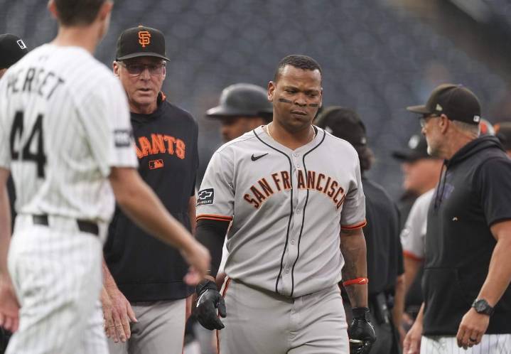 Benches clear, punches thrown in Giants-Rockies matchup after Rafael Devers homer