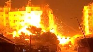 Overnight Israeli attack on residential building in Gaza sparks fires