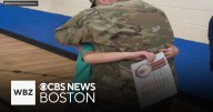 Brockton soldier surprises son at school after returning home from service