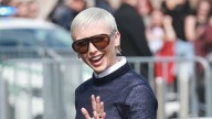 Emma Chamberlain's Short Platinum Pixie Cut at Prada Spring 2026