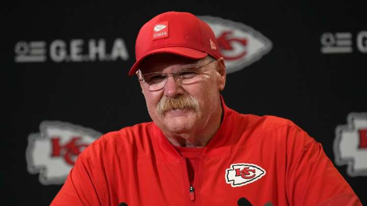 Andy Reid reaches Kansas City Chiefs milestone and presented with special award by team owner in locker room