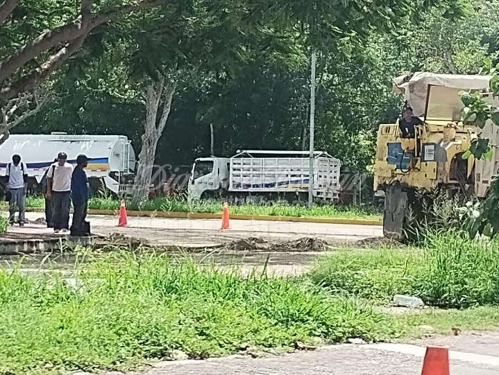 Cambios en la vialidad por repavimentación de un tramo de la avenida a Xmatkuil