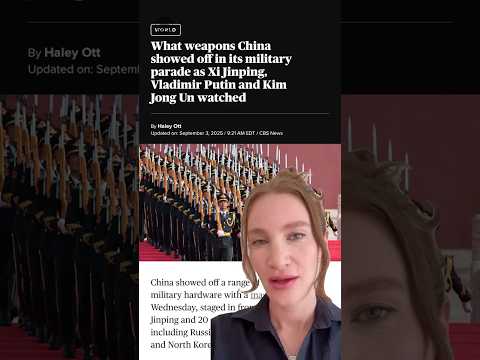 What weapons China showed off in its military parade #shorts