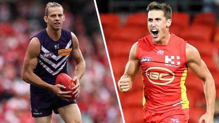 Fremantle Docker Nat Fyfe and Gold Coast Sun David Swallow’s loyalty is richly rewarded with finals farewells