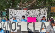 Violencia y 4 protestas reciben a Sheinbaum en Chilpancingo