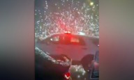 Secaucus cops attacked by road racers shooting fireworks