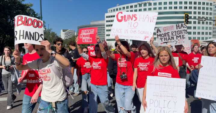‘We are the present in this fight for change’: Students walk out of school in wake out Evergreen HS shooting