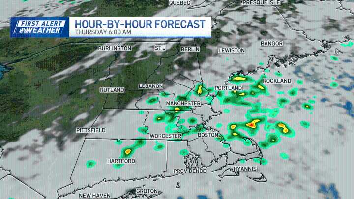 Boston forecast calls for rainy Thursday morning commute