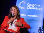 Danielle Smith talks economic growth, youth employment and Carney