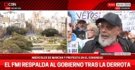 El papá de Pablo Grillo participó de la marcha de jubilados: “El Gobierno tiene los días contados”