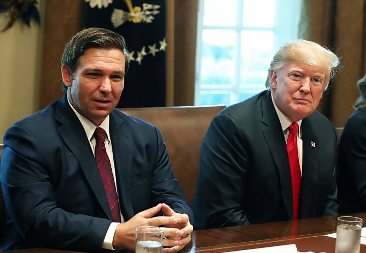 Ron DeSantis backs Donald Trump getting tough with Russia