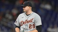 Alcantara outlasts Skubal, who leaves early, in Marlins' 8