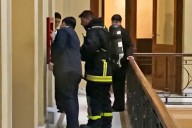 Humo. Un principio de incendio en la Casa Rosada alteró la actividad e intervinieron los bomberos