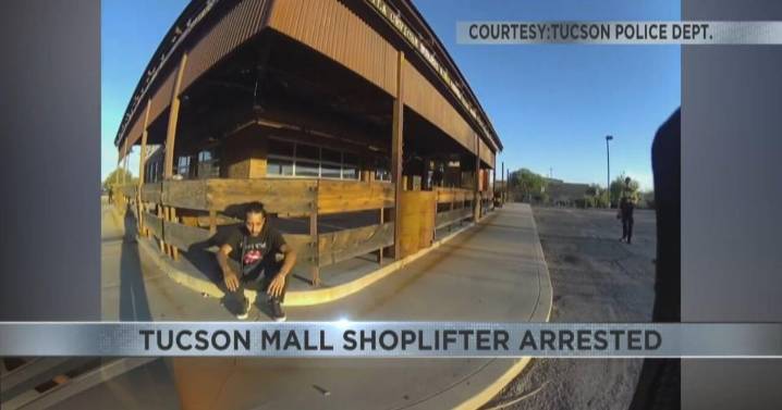 TPD officer arrests suspected Tucson Mall shoplifter
