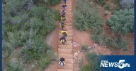 Step by step: Marking 9/11 on the Manitou Incline