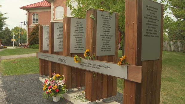 6 new names added to Ontario monument for impaired driving victims