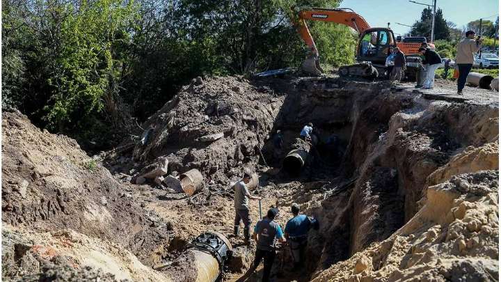 La Municipalidad de Paraná finalizó trabajos en el caño maestro de Rondeau y Circunvalación
