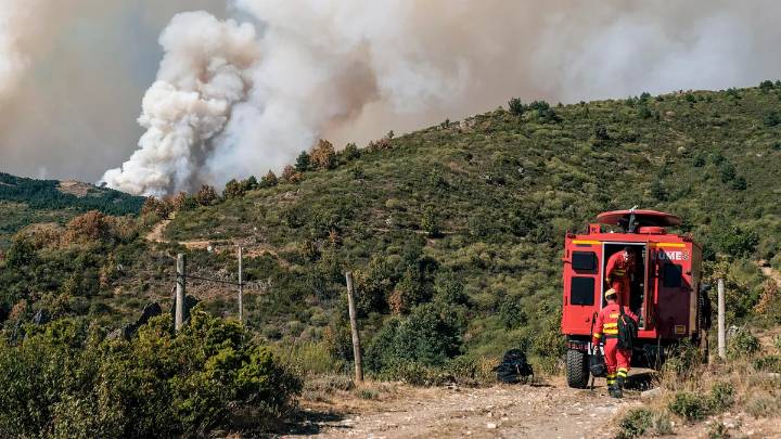 El incendio de Peñalba ingresa en Segovia y obliga a desalojar Riofrío de Riaza y La Pinilla