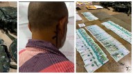 Así cayó el primer capturado por el atentado a la torre de energía en Medellín: tenía dinero, banderas de las FARC y un llamativo tatuaje