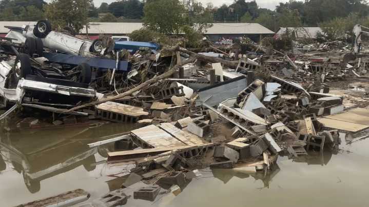 Family loses 40 years of work as Hurricane Helene destroys trusted auto shop