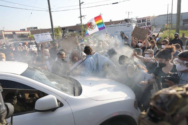 ICE Tear Gasses, Detains Protesters Outside Broadview Facility