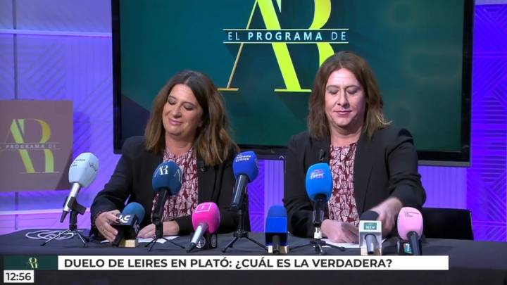 Carlos Latre sorprende a Leire Díez caracterizado como ella: "La auténtica soy yo, tú serás la marca blanca"