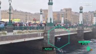 Manifestantes propalestinos cortan el puente Zurriola en San Sebastián