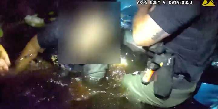VIDEO: Florida deputies rescue driver, passenger from submerged car