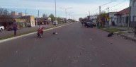 Accidente de tránsito en avenida Pringles y Cortes