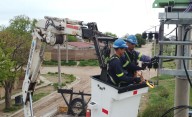 La obra eléctrica en el barrio Micaela García tiene un progreso del 60%