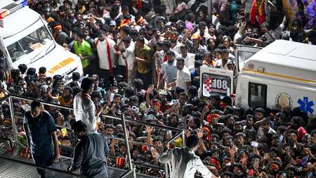 TVK district secretary booked after stampede at Vijay rally