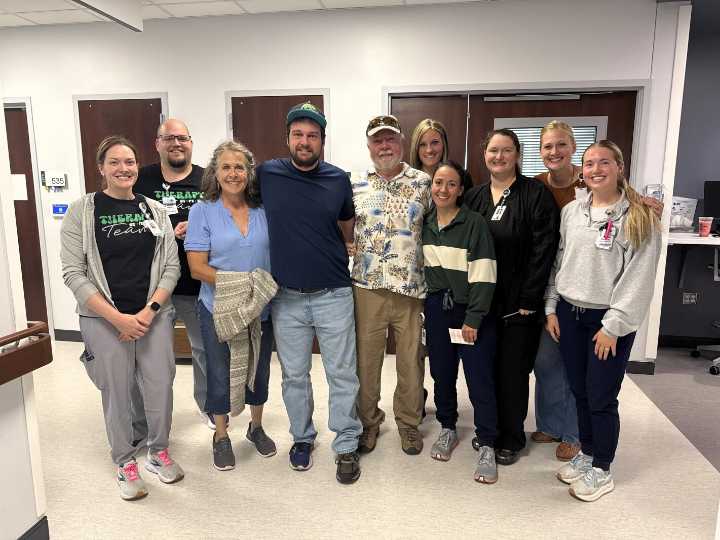 13 months after motorcycle crash, patient returns to Altru Hospital to meet the team that supported him