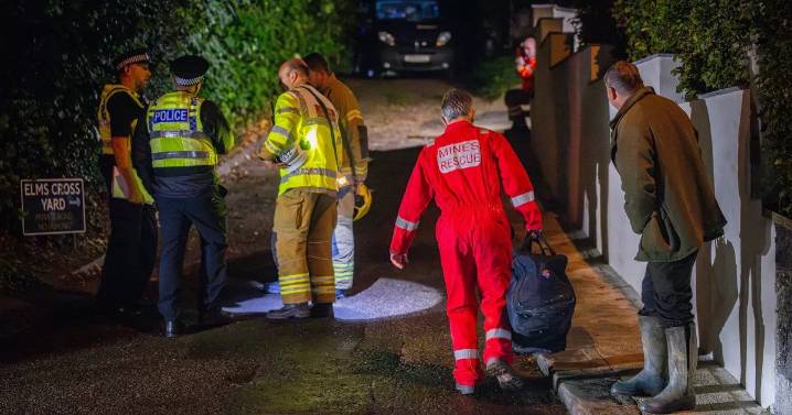 Desperate rescue mission for four who went missing in mine before fire broke out
