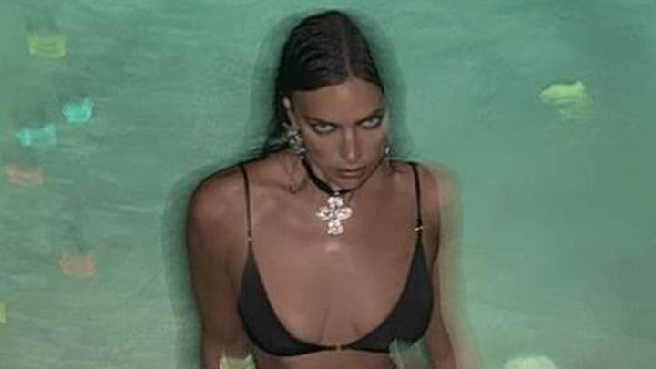 Tom Brady's ex Irina Shayk shows off killer figure in tiny bikini for pool shoot