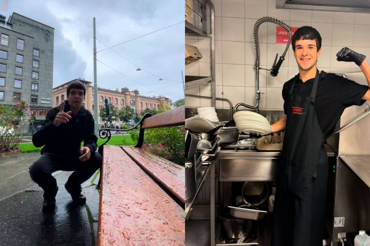 Un canario que vive en Noruega relata su primer día de trabajo como lavaplatos y desata un debate: “Seguro que alguien dirá…”