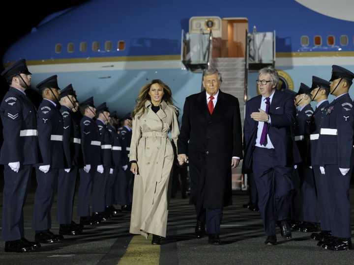 ‘Great honour’: Trump arrives in UK for second state visit