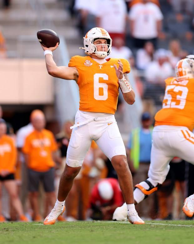 Antioch’s Joey Aguilar nearly leads Tennessee to upset win over No. 5 Georgia