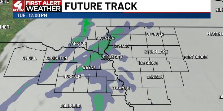 Very warm Monday with slightly cooler Tuesday