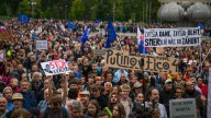 Slovaks hold nationwide protests against economic policies of populist PM Robert Fico