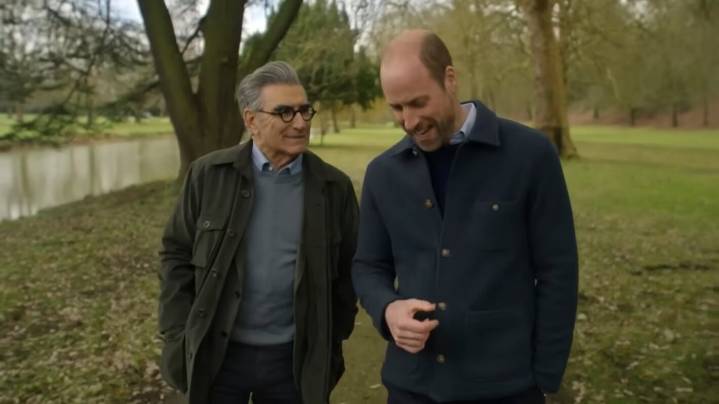 Eugene Levy Gets Royal Scoop as He Chats With Prince William on 'Reluctant Traveler'