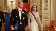 See Kate Middleton's stunning gold dress at state banquet