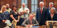 Cape Girardeau Co. families join Gov. Kehoe, Rep. Voss for new Coroner Standards Law signing
