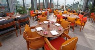 Inside the glamorous rooftop restaurant with stunning 360-degree views at Gary's Neville's landmark building